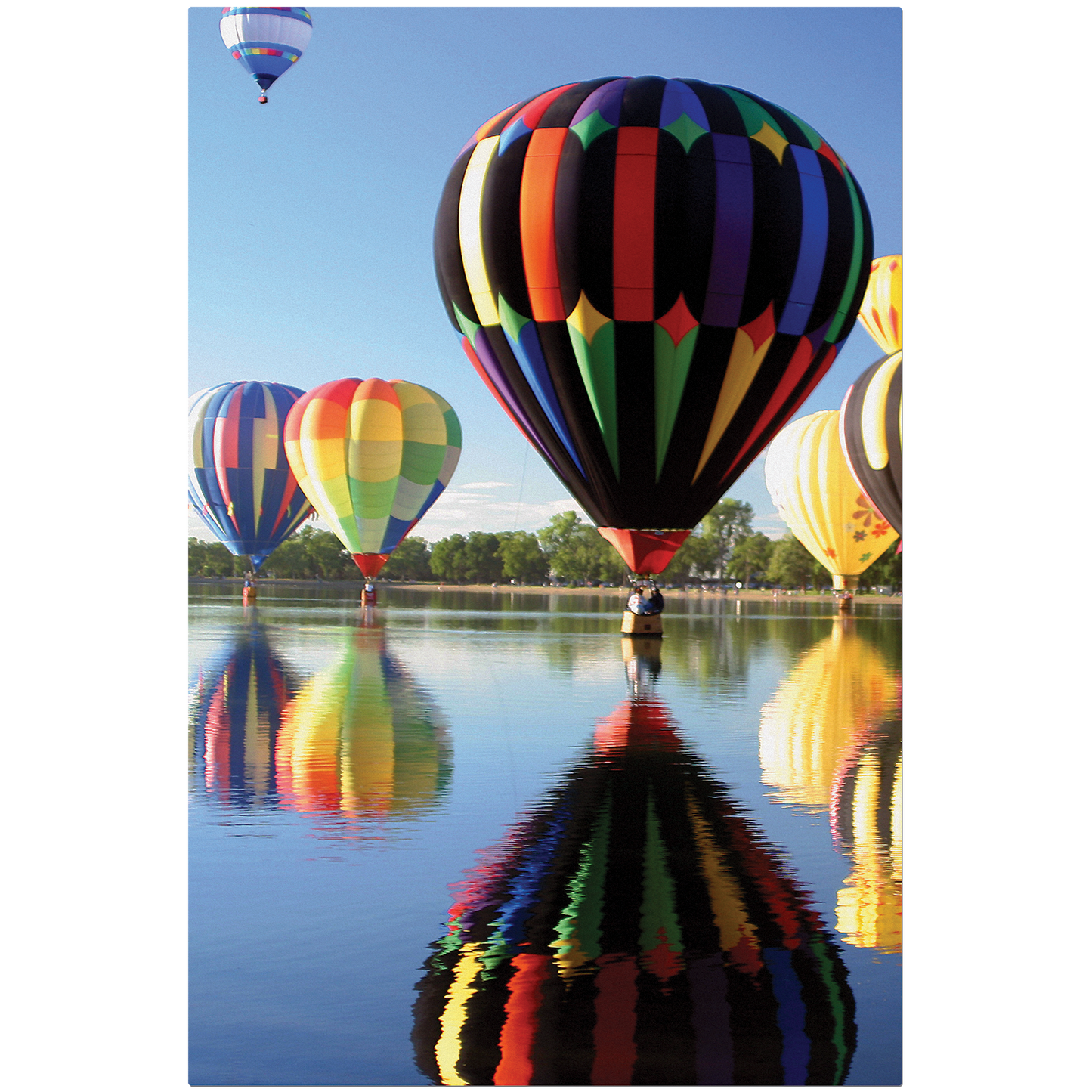 8" x 12" White ChromaLuxe Textured Aluminum Photo Panel