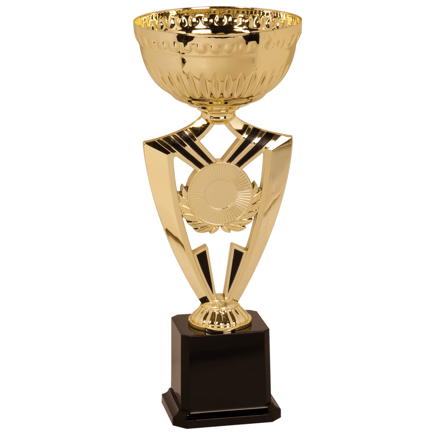 13 1/2" Gold Ribbon 2" Insert Holder Easy Cup Kit