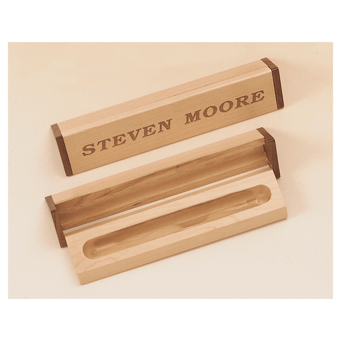 1 1/2" x 7" Maple and Walnut Pen Case