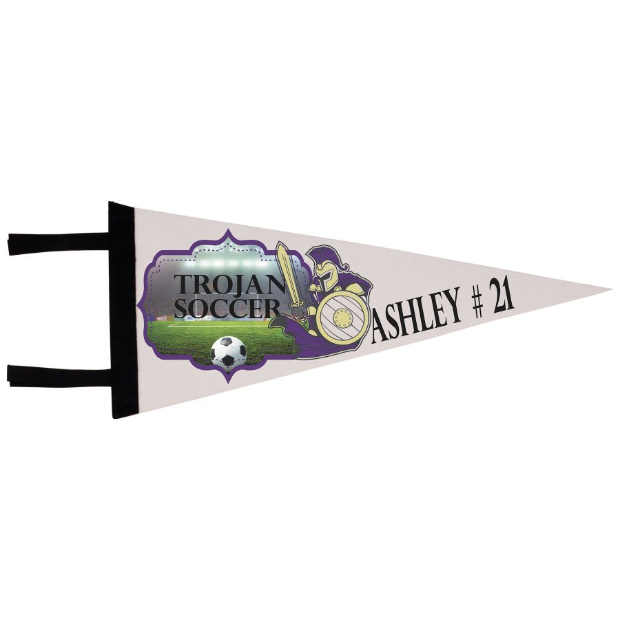 8" x 18" White Sublimatable Pennant