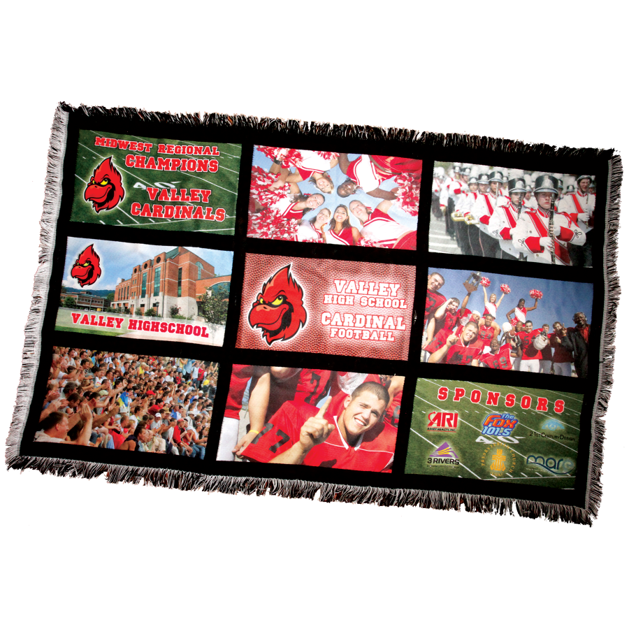 37" x 56" 9-Panel Sublimatable Blanket