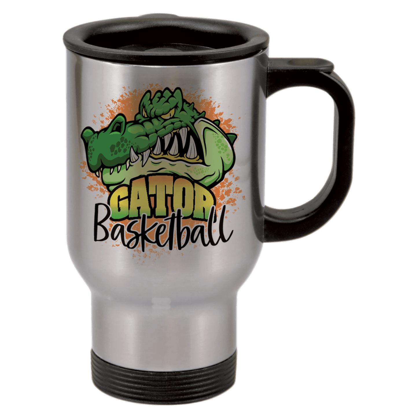 14 oz. Silver Sublimatable Stainless Steel Travel Mug