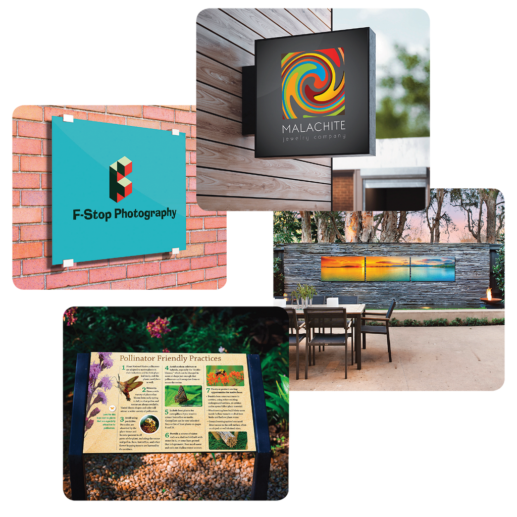 Gloss White 16" x 20" ChromaLuxe Outdoor Aluminum Panel