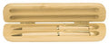 6 3/4" x 2" Maple 2-Pen Case (Case only, pen not included)