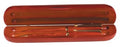 6 3/4" x 2" Rosewood Finish 2-Pen Case (Case only, pen/pencil not included)