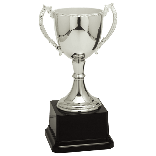 Silver 8 3/4" Completed Zinc Cup Trophy