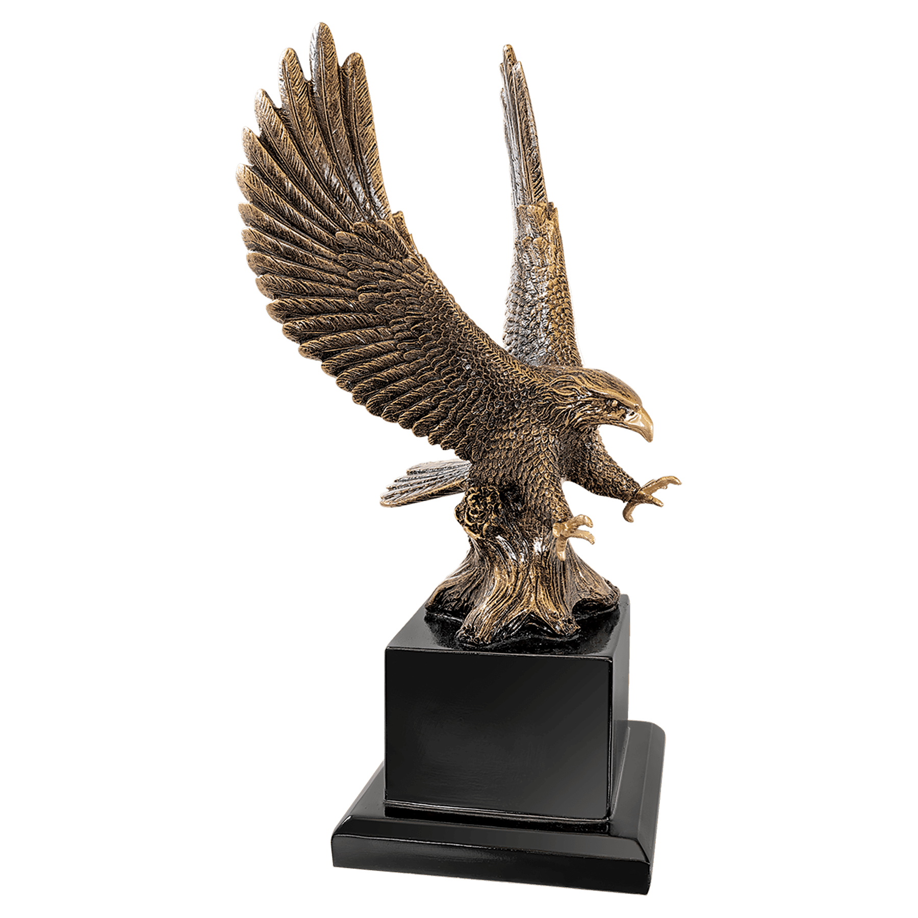 10 3/4" Antique Gold Eagle with Base