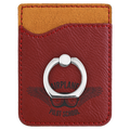 Rose Laserable Leatherette Phone Wallet with Silver Ring