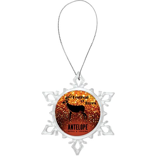 2-Sided Clear Snowflake Ornament