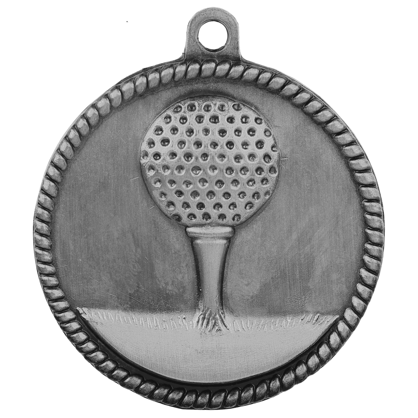 Antique Silver 2" Golf High Relief Medal