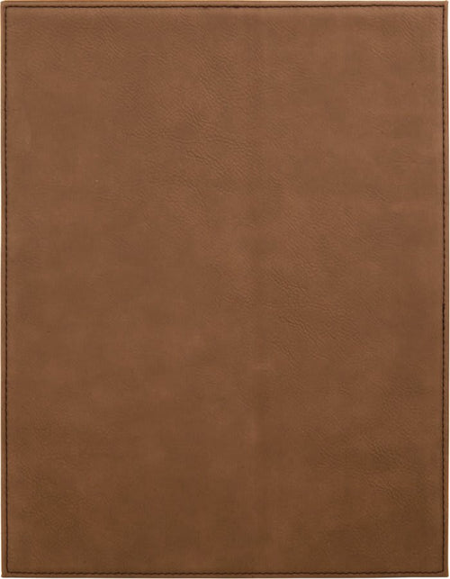 Dark Brown 10 1/2" x 13" Laserable Leatherette Plaque