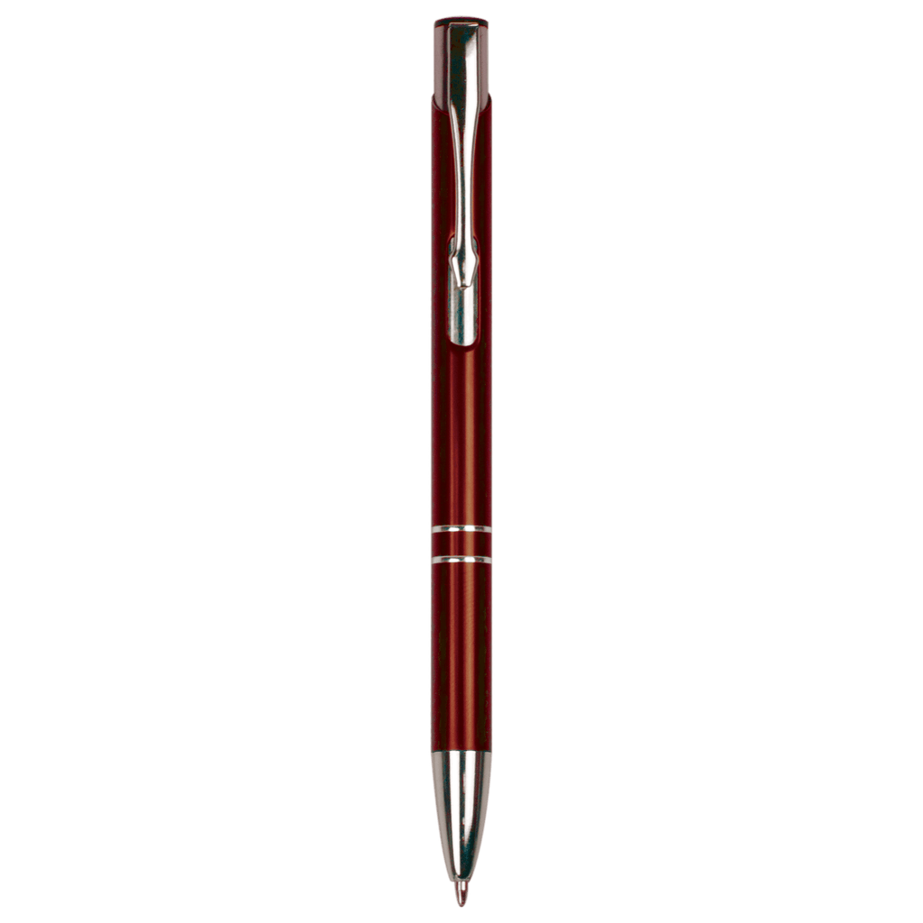 Burgundy with Silver Trim Laserable Pen
