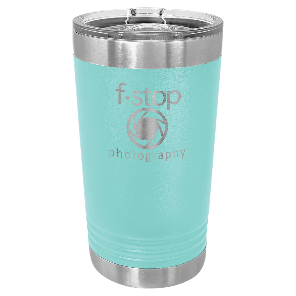 Teal Polar Camel 16 oz. Pint with Slider Lid