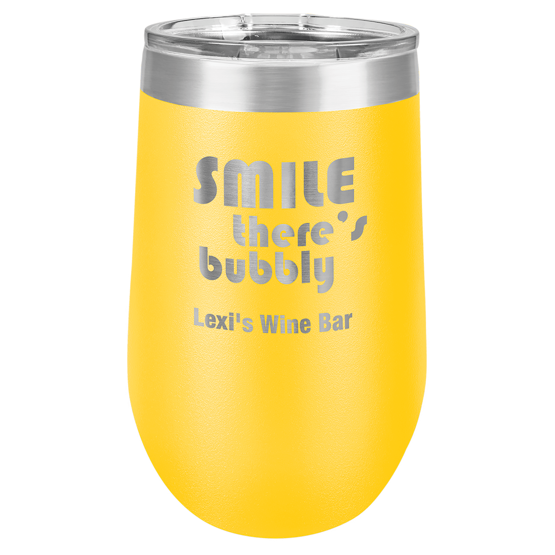 Yellow Polar Camel 16 oz. Vacuum Insulated Stemless Tumbler with Lid