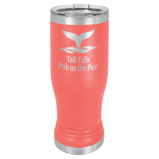 Coral 14 oz. Polar Camel Pilsner with Clear Lid