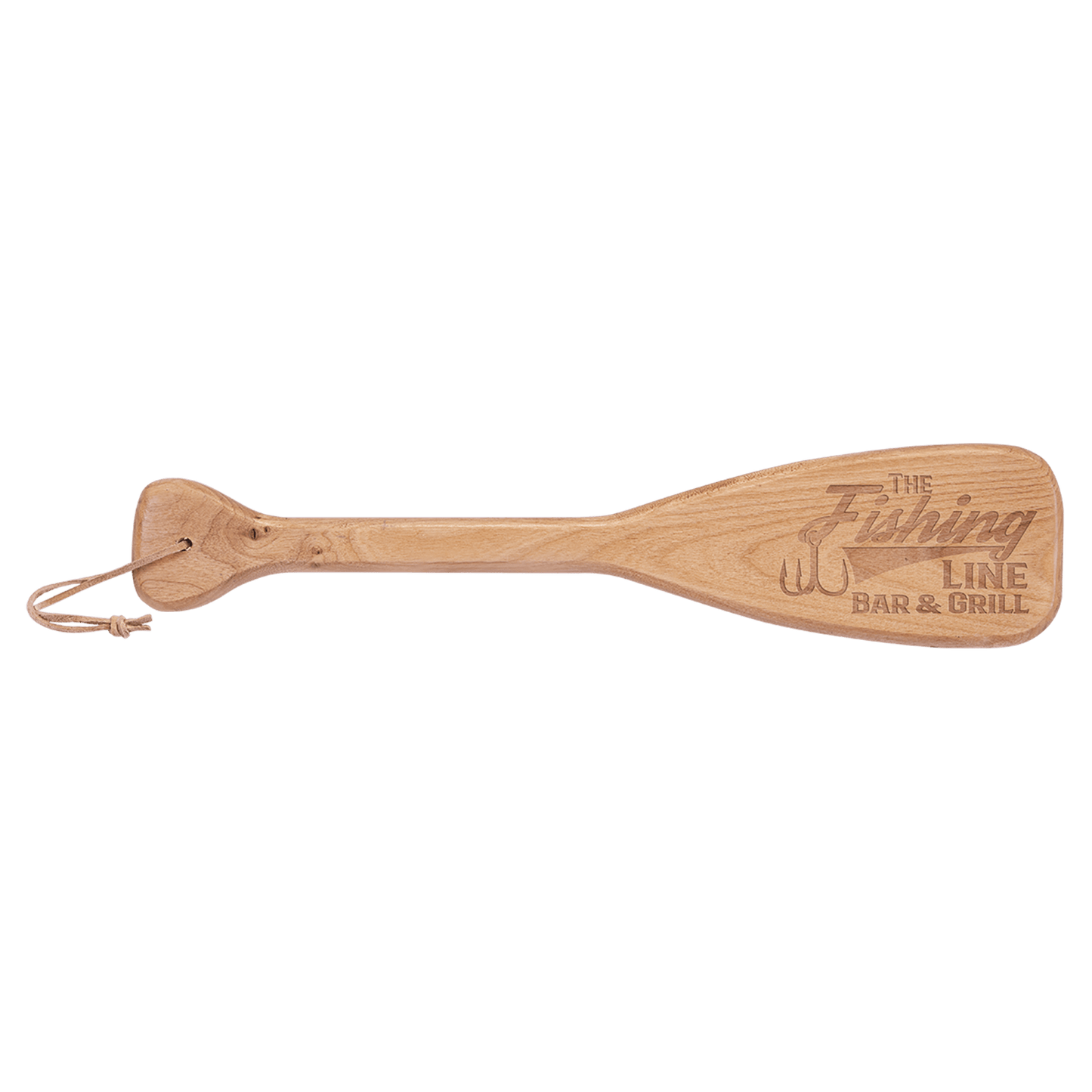 18" x 4" Boat Paddle with Leather String