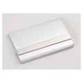 2 1/2" x 3 3/4" Matte Silver Business Card Case