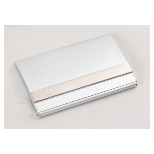 2 1/2" x 3 3/4" Matte Silver Business Card Case