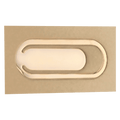 1" x 2 1/2" Gold Plated Bookmark