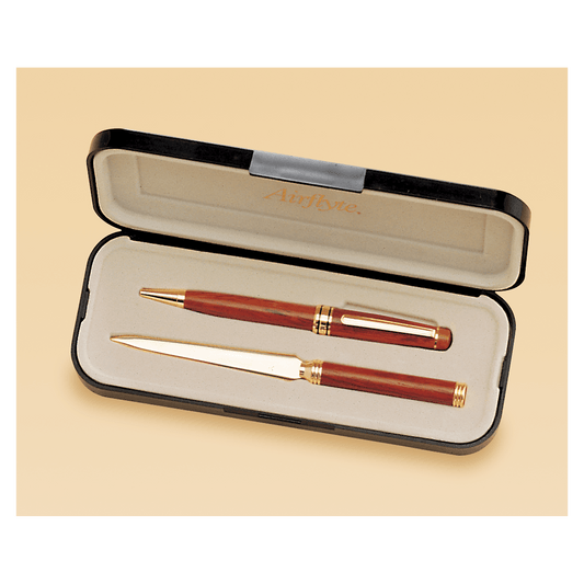 Rosewood Pen and Letter Opener Set
