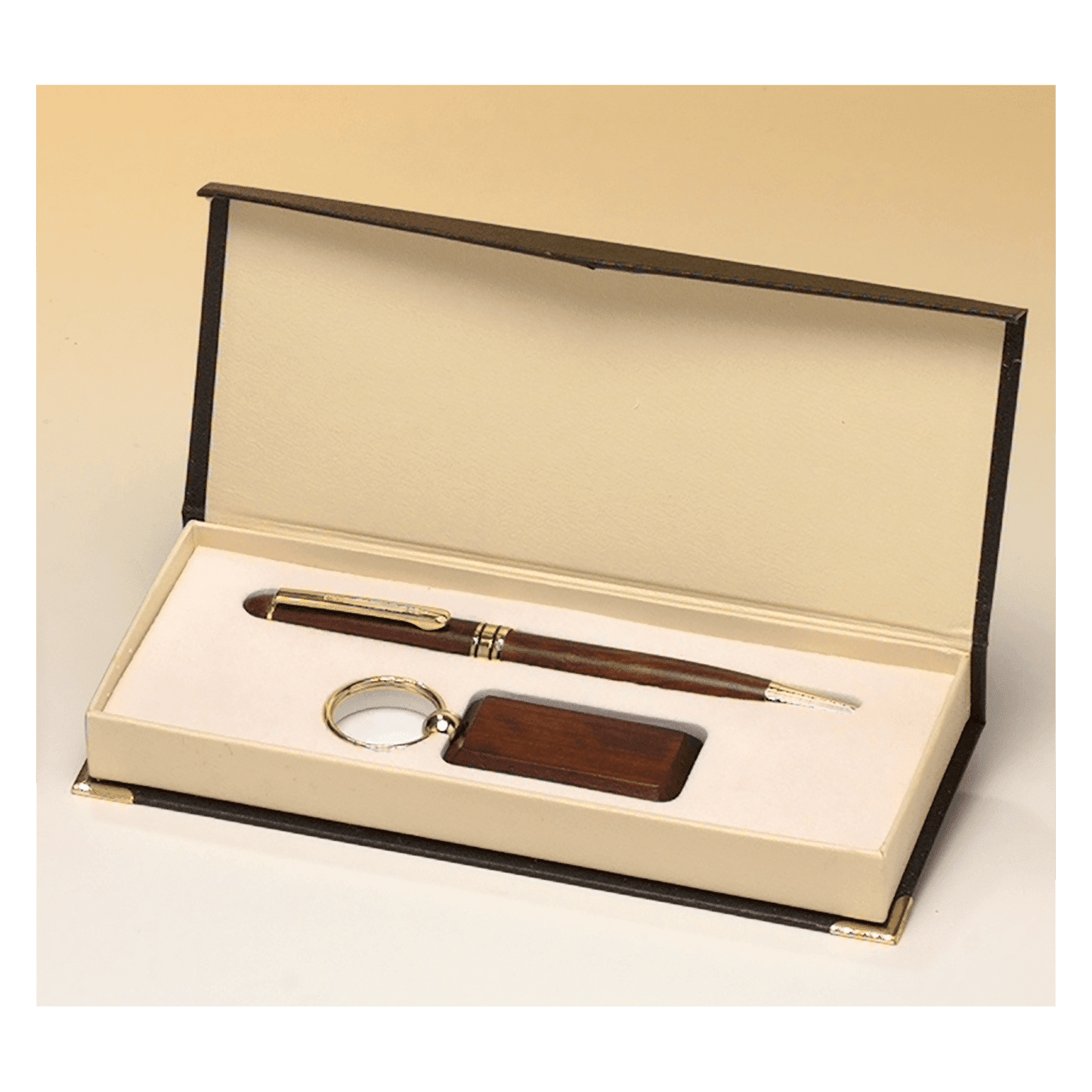 Rosewood Finish Pen and Key Ring