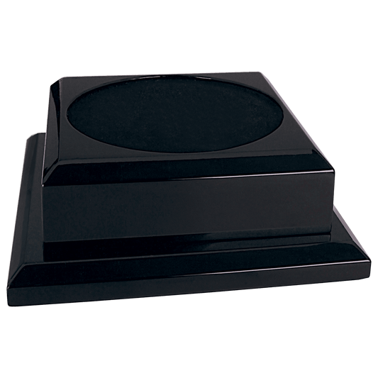 8" x 8" Black Royal Piano Finish Pedestal Base