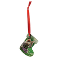 2 3/8" x 2 3/4" Stocking Sublimatable Acrylic Ornament with Red Ribbon