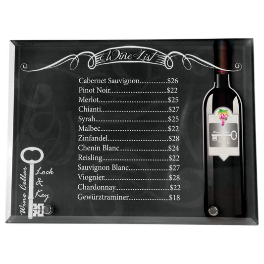 10" x 7" Sublimatable Horizontal Glass with 2 Silver Pins