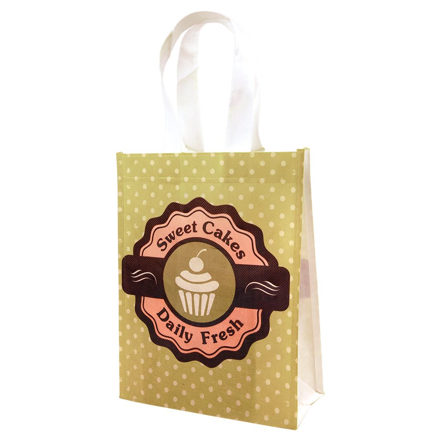 8" x 10" White Sublimatable Bag with 3 1/2" Gusset