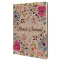 7" x 9 3/4" Burlap Journal with Lined Notepad