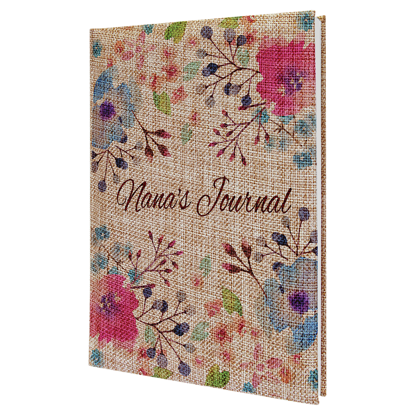7" x 9 3/4" Burlap Journal with Lined Notepad