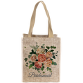 10" x 12" Burlap Sublimatable Gift Bag with 5 1/2" Gusset