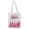 10" x 12" White Canvas Gift Bag with 5 1/2" Gusset