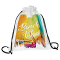 11 1/2" x 15" White Canvas Back Sack