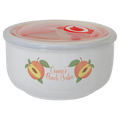 2.6" x 5" Ceramic Storage Bowl with Flexible Plastic Lid