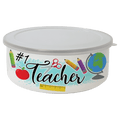 24 oz. Short Enamel Bowl with Lid
