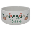 2.95" x 7.0" Sublimatable Ceramic Pet Bowl