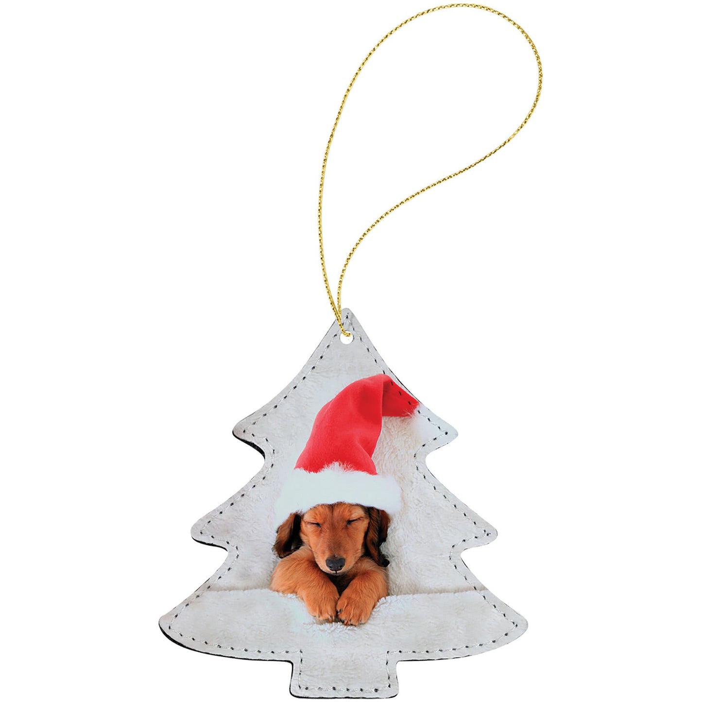 Subli-Tru Tree Ornament with Gold String