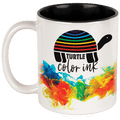 White/Black 11 oz. Sublimatable Ceramic Mug