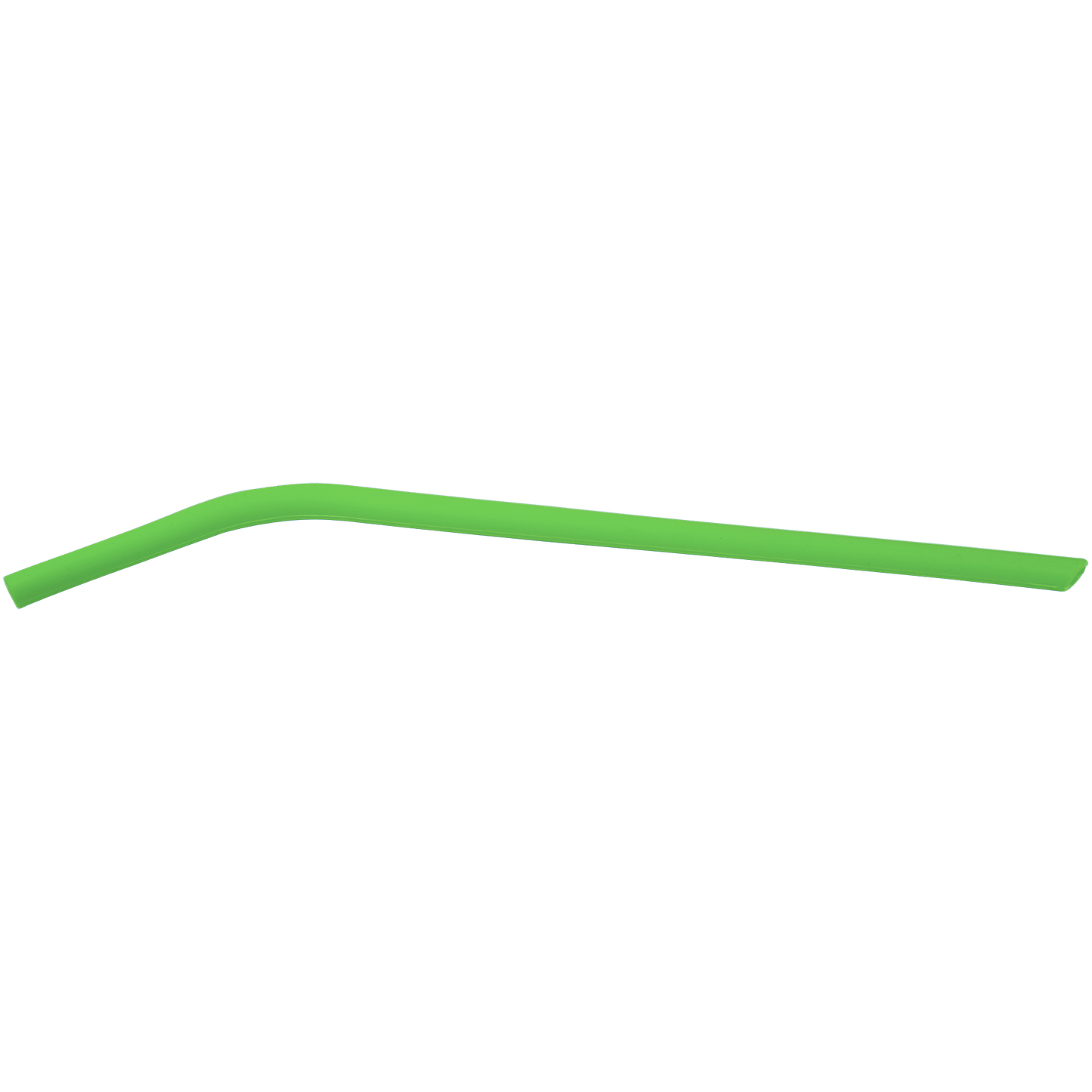 Green 10" Small Silicone Straw