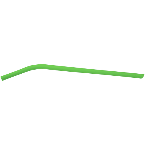 Green 10" Small Silicone Straw