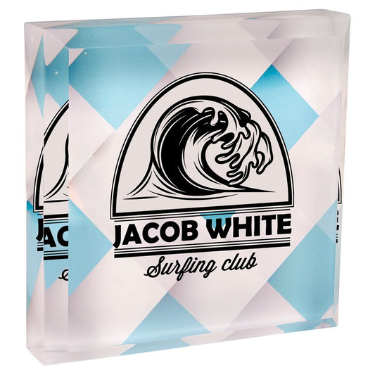 3" x 3" Sublimatable Acrylic Paperweight