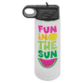 20 oz. White Polar Camel Sublimatable Water Bottle