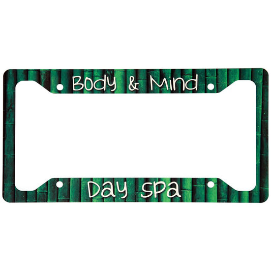 12.25" x 6.5" Gloss White Sublimatable Unisub Aluminum License Plate Frame
