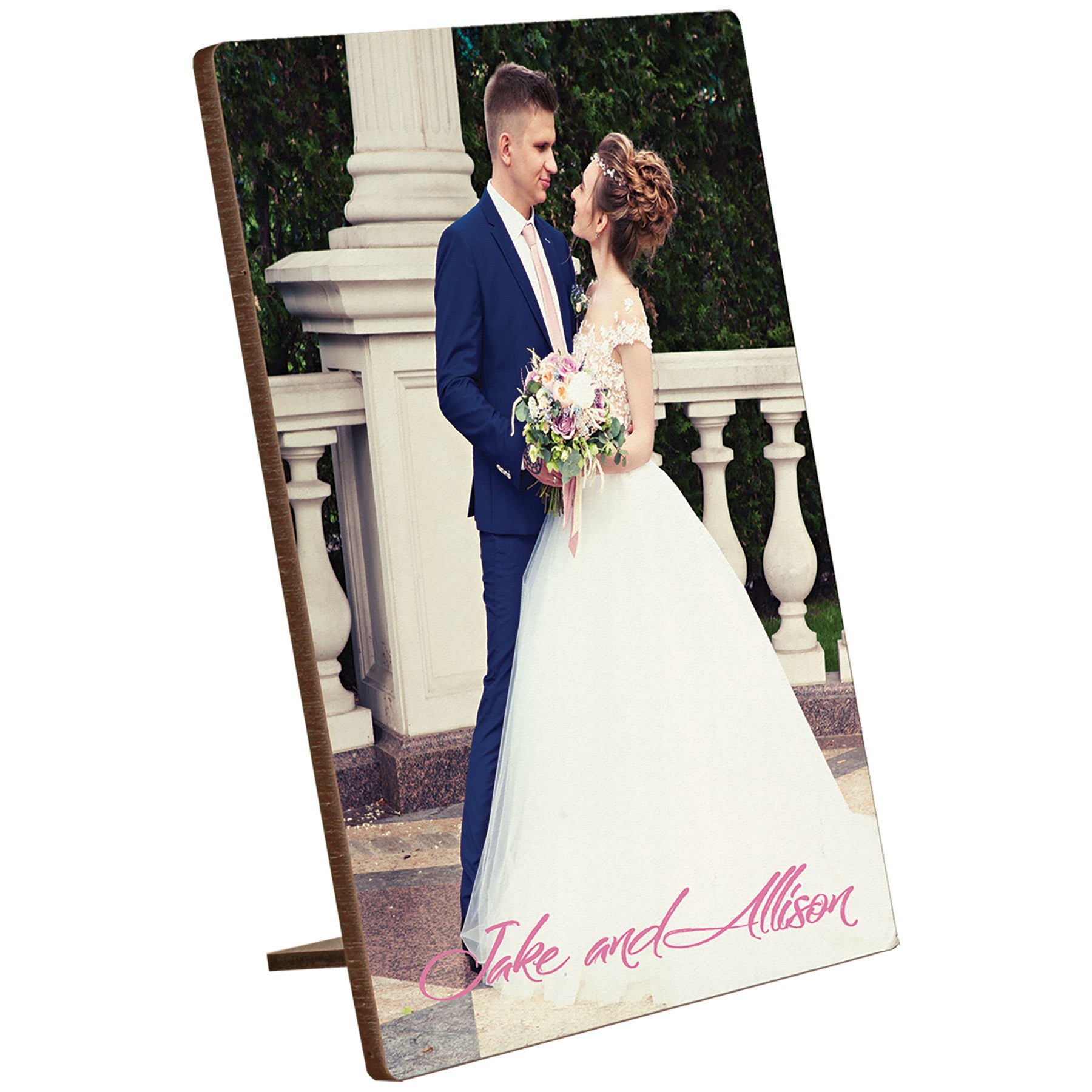 5" x 7" White Textured MDF Kickstand Photo Panel