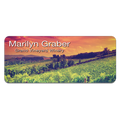 3" x 1.25" Matte White Unisub FRP Sublimatable Name Badge with Radius Corners