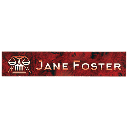 10" x 2" x .09" White Unisub Sublimatable FRP Name Plate