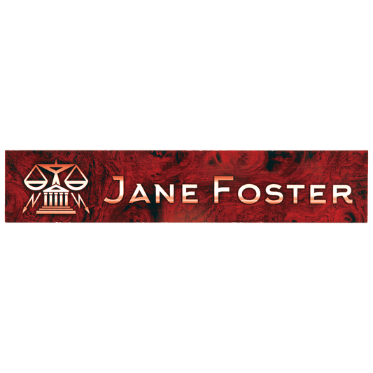 10" x 2" x .09" White Unisub Sublimatable FRP Name Plate