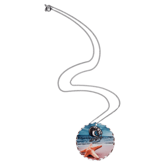 1-Sided Gloss Aluminum Circle Pendant