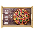 17.625" x 11.875" Unisub Natural Serving Tray with Sublimatable Insert
